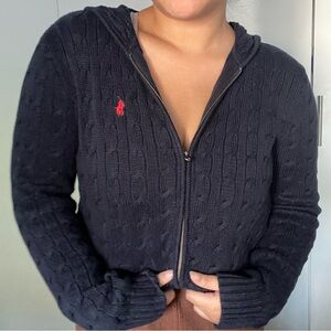 Ralph Lauren Cable Knit Hoodie